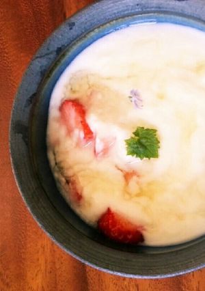 フルーツヨーグルト蜂蜜がけ～ミント添え-レシピのメイン写真