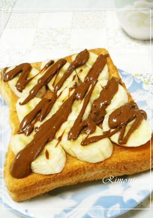 コーヒーチョコ☆バナナハニートースト♪-レシピのメイン写真