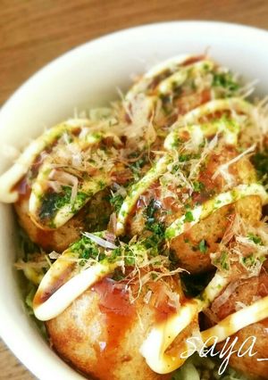 ズボラひとりランチ❇たこ焼き丼-レシピのメイン写真