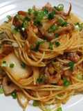 魅惑のトリオ～豚キムチーズのパスタ～