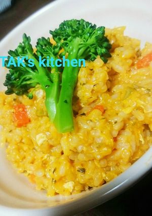 冷やご飯で簡単☆コンソメ野菜リゾット-レシピのメイン写真