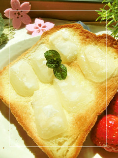 バター風味*羽二重餅トースト-レシピのメイン写真