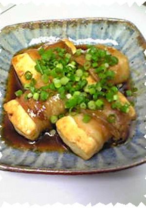 ◇甘めタレでご飯に合う♪肉巻き豆腐◇-レシピのメイン写真