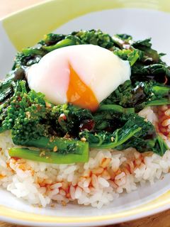 菜の花の月見丼-レシピのメイン写真