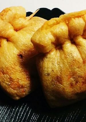 簡単☆パリッとろ油揚げのキムチ納豆焼き♪-レシピのメイン写真