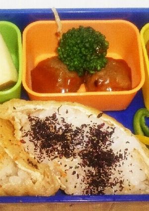 プレ幼稚園弁当(いなり寿司)-レシピのメイン写真