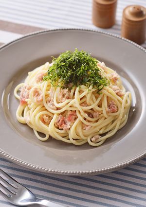 シーチキンと梅と大葉の和風パスタ-レシピのメイン写真