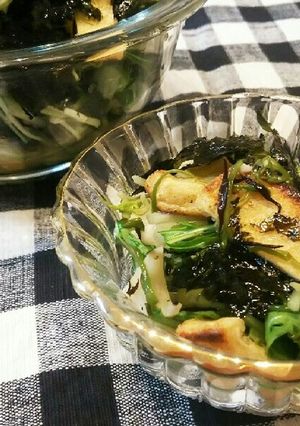 カリカリ油揚げのねばとろポン酢サラダ-レシピのメイン写真