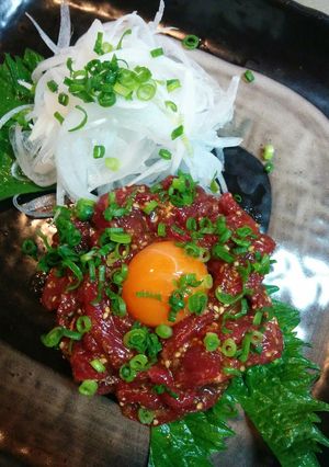 簡単！馬刺しのユッケ風♬-レシピのメイン写真