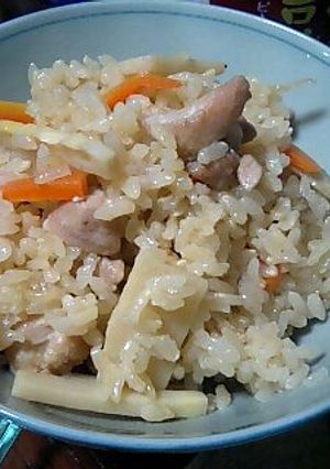 具沢山☆たけのこ入り炊き込み五目ご飯-レシピのメイン写真