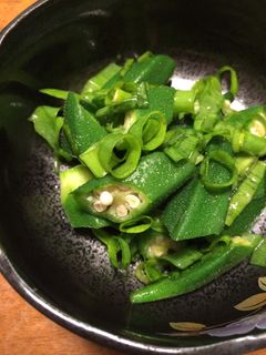 超簡単♢オクラとネギだけ〜な和え物♢-レシピのメイン写真