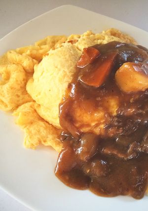 余り物のカレーでカレーオムライス!-レシピのメイン写真