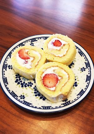プチロールケーキ いちご-レシピのメイン写真