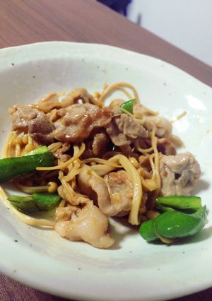 ヤバ旨♡豚肉えのきピーマンでバター醤油-レシピのメイン写真