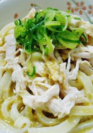 ごま味噌ダレde蒸し鶏のっけうどん。-レシピのメイン写真