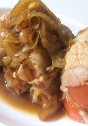 トマトの豚肉巻き すき焼き風煮-レシピのメイン写真