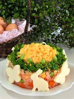 イースターのオムライスケーキ-レシピのメイン写真