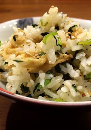 ＊小松菜と油揚げの青菜ごはん＊-レシピのメイン写真