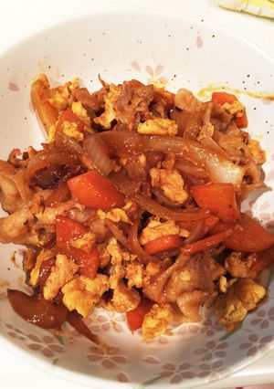 豚肉と卵の辛味噌炒め〜ご飯ススムススム〜-レシピのメイン写真