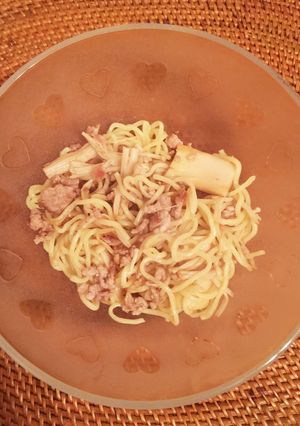 えのきエリンギひき肉♡パスタ風焼きそば-レシピのメイン写真