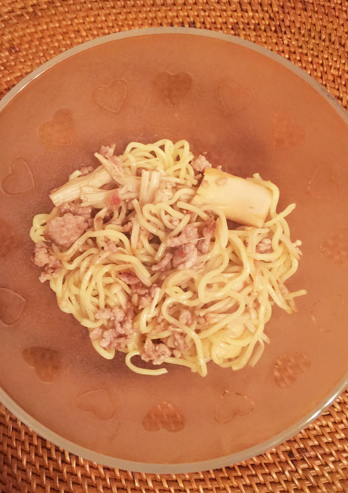 えのきエリンギひき肉♡パスタ風焼きそば-レシピのメイン写真