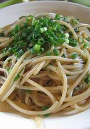 ネギと大葉の醤油パスタ-レシピのメイン写真