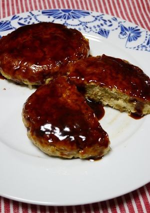 簡単！はんぺん+ふわふわハンバーグ-レシピのメイン写真