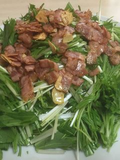 ☆超簡単 水菜のサラダ☆-レシピのメイン写真