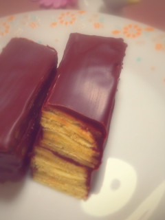 クレープ仕立て抹茶スティックチョコケーキ-レシピのメイン写真