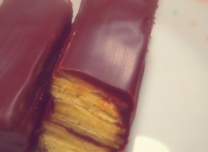 クレープ仕立て抹茶スティックチョコケーキ-レシピのメイン写真