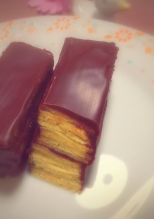 クレープ仕立て抹茶スティックチョコケーキ-レシピのメイン写真