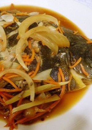 カレイと野菜の甘辛煮-レシピのメイン写真