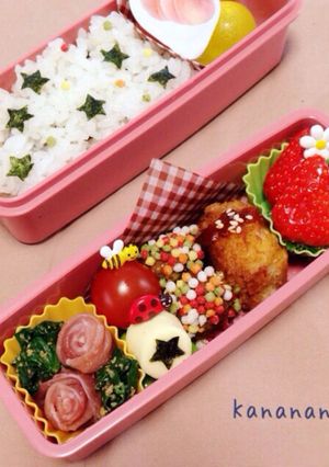 幼稚園 お星さまのお弁当 スリム2段弁当-レシピのメイン写真