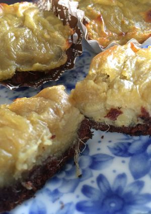 紅はるかスイートポテトのチョコケーキしき-レシピのメイン写真