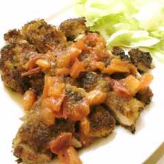 รูปของ 揚げない♪ミラノ風チキンカツレツ！