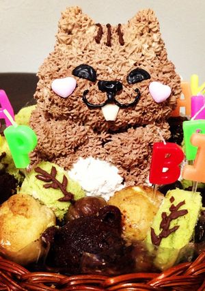 スライス生チョコレートでデコケーキ-レシピのメイン写真