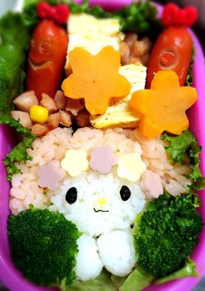 マイメロキャラ弁 2歳♡娘の遠足♡-レシピのメイン写真