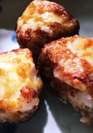 材料3つ❥簡単チーズ焼きおにぎり❥-レシピのメイン写真