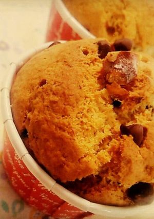 チョコチップとクルミのバナナカップケーキ-レシピのメイン写真