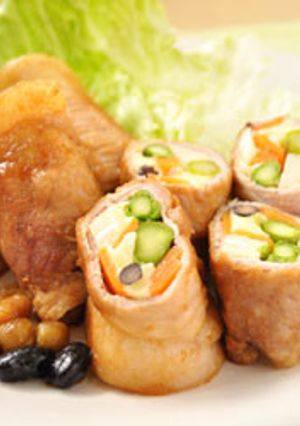 蒸し豆入り肉まき-レシピのメイン写真