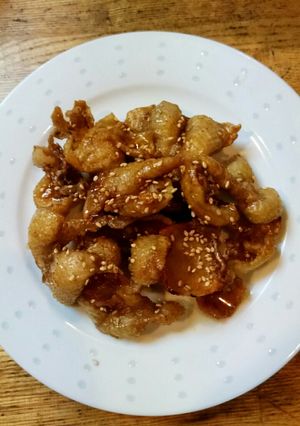 カリカリ鳥皮の甘辛和え-レシピのメイン写真