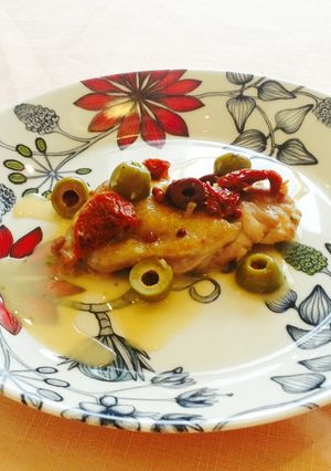 鶏モモの 白ワイン&オリーブ煮-レシピのメイン写真