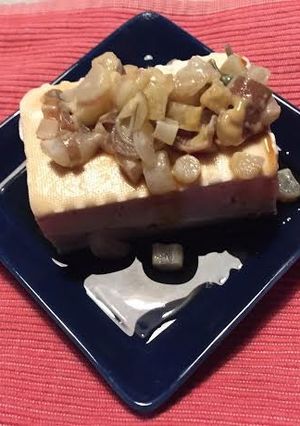 簡単✧ミョウガからし豆腐！！-レシピのメイン写真