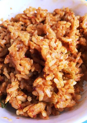 ひと工夫でぱらぱらキムチ炒飯-レシピのメイン写真