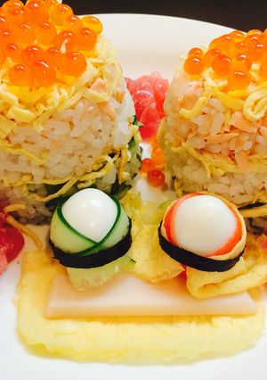ひな祭りほんのり3色ごはん-レシピのメイン写真
