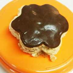 รูปของ チョコがけ♡くるみの香ばし豆腐スコーン