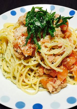 シンプルで美味トマトとツナな冷製パスタ☆-レシピのメイン写真