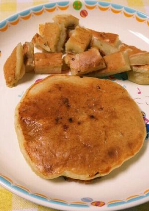 手づかみ◎もちもちバナナ☆パンケーキ-レシピのメイン写真