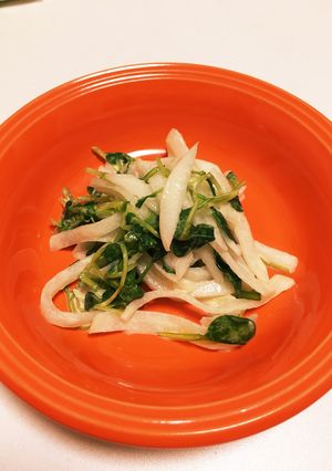 ＊大根とつまみ菜の簡単サラダ＊-レシピのメイン写真