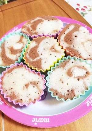 混ぜてチン！簡単ふわもち豆乳蒸しパン♡-レシピのメイン写真